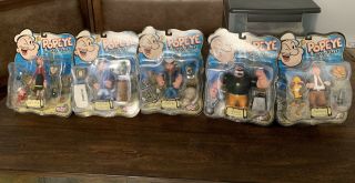 Popeye The Sailor Figurine Set 5 - 6 1/2 Inches Tall Figure By Mezco.