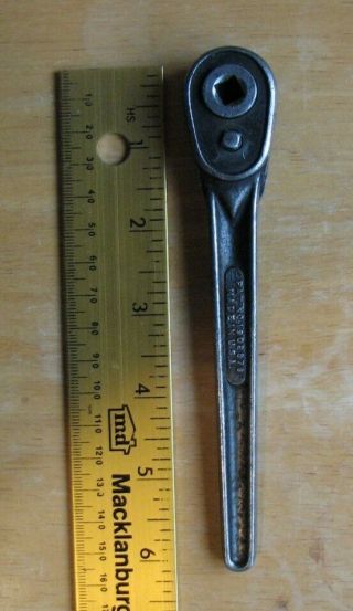 Vintage Duro Chrome No.  4487 Ratchet 1/4 " Male And Female Drive