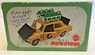 Mebetoys 1/43 Scale Diecast Model Fiat 124 S Rally Raid (a41)