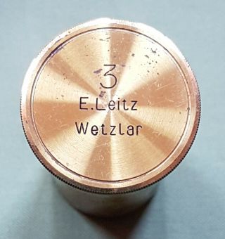 Lacquered Brass Microscope Lens Case,  
