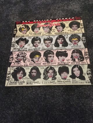 The Rolling Stones Some Girls 1978 Vinyl Lp