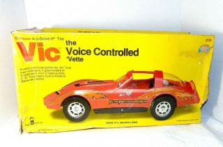 Vintage 1979 Vic The Voice Controlled Vette Corvette Schaper Mfg Co.
