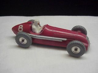 Vintage Dinky Toys Alfa Romeo Race Car,  Silver Wheels,  Meccano Ltd. ,  Nm