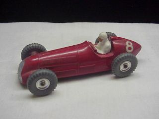 Vintage Dinky Toys Alfa Romeo Race Car,  Silver Wheels,  Meccano Ltd. ,  NM 2