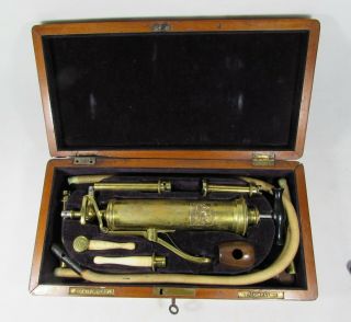 Ca 1850 Gastric Stomach Pump By Evans & Co And John Weiss & Son London