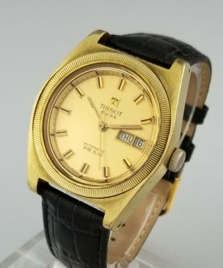 Vintage Tissot Pr 516 Automatic Mens Calendar Day Date Wrist Watch – Caliber 796