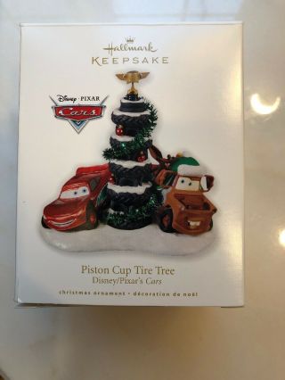 Hallmark 2010 Piston Cup Tire Tree Disney/pixar 