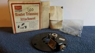Vintage Sears Craftsman 9 - 25732 Router Trimming Attachment Laminate Orig Box A6