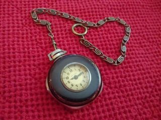 1939,  Lone Ranger,  Pocket Watch,  Haven Watch Co. ,  2 " Dia,  With 12in.  Chain