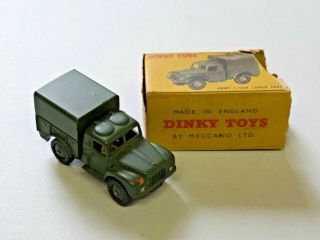 Vintage Dinky Toys Army 1 Ton Cargo Truck 641 Partial Box