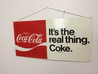 Vintage Coca Cola Sign " It 