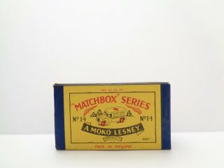 Orig.  Box - 1958 Moko Lesney Matchbox No.  14 