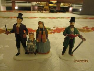 Department 56 Dickens Village Christmas Carol Accessories Figurines Set Of 2