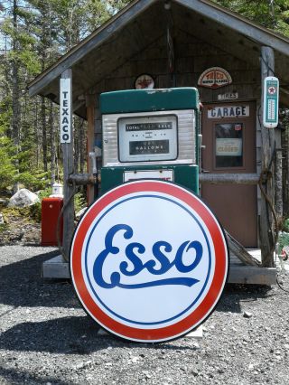 Classic 37 Inch Vintage Style Esso Service Station Sign