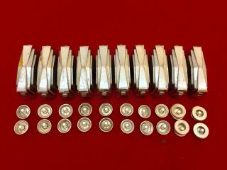 10 Vintage 60s 70s Ludwig Supraphonic Imperial Snare Drum Lugs,  Cup Mount Screws