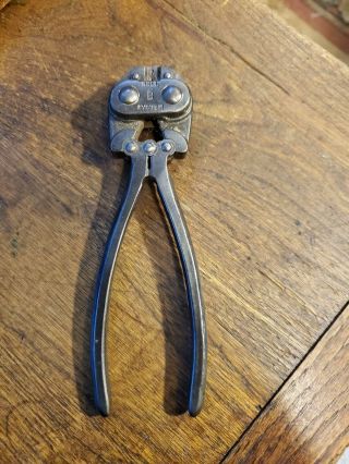 Vintage Bell Sytstem " B " Wire Crimper By H.  K.  P. ,  Inc.  Phone Repair Tool