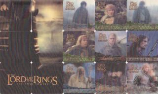 Lord Of The Rings The Two Towers Movie 3d Action Flipz 2002 Base Card Set Of 60