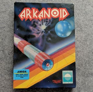 Arkanoid I Discovery Software Commodore Amiga Taito Vintage Computer Game 1