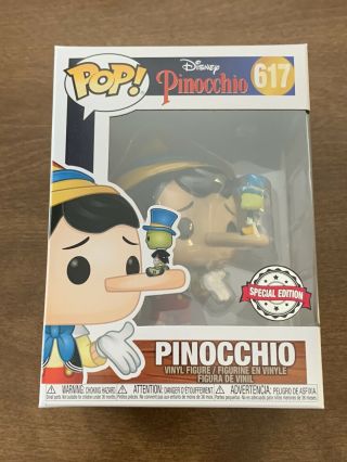 Pinocchio With Jiminy Cricket Funko Pop Disney - Exclusive