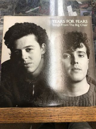 Tears For Fears Songs From The Big Chair Vinyl Record Lp I - 496
