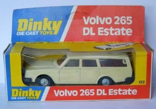 Dinky Toys Meccano Boxed Diecast No.  122 Volvo 265 Dl Estate Car In Cream 1978