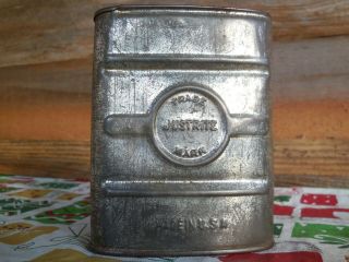 Antique Justrite Coal Mine Miners Carbide Pocket Can -