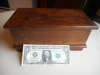 Unusual Late 19th C.  Lidded Scrub Box From Lancaster County,  Pa Area
