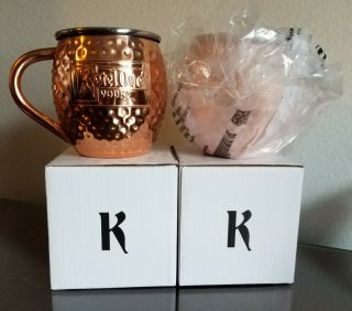 Ketel One Vodka Moscow Mule Copper Mugs Set Of 2 Brand