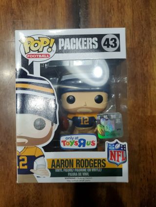 Funko Pop Football: Packers Aaron Rodgers 43 Toys R Us -