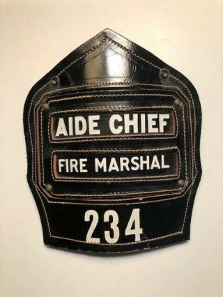Cairn Fdny Helmet Front Shield Aide Chief Fire Marshal
