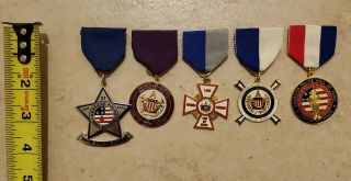 American Police Medal Of Honor Fop Pba Nypd Valor Award Hof 911 Silver Star Pin