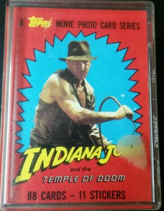 Indiana Jones Temple Of Doom © 1984 Topps Complete 88 Card Set