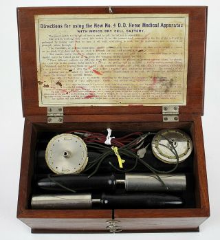 Antique Medical Quack Medicine Electro - Shock Therapy Home Medical Tool Device