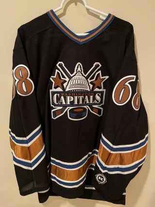 90’s Vintage Washington Capitals Jagr Stitched Koho Hockey Jersey Large