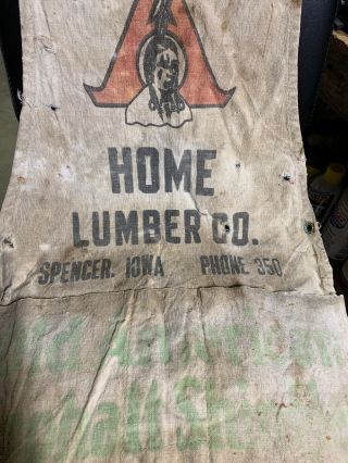 Vintage Nail Apron 3 Digit Phone P E Spencer Lumber