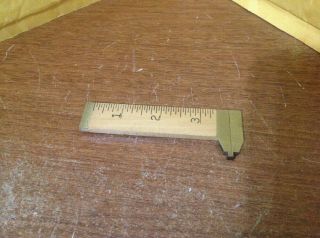 Vintage Stanley 4 " Caliper Slide Rule No.  136 R Boxwood Brass