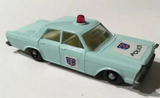 Phantom Matchbox Lesney 55/59 Ford Galaxie Custom Police Car.