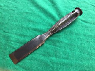 Vintage Crescent Tool Co.  1 Inch Wide All Steel Wood Chisel Made In U.  S.  A.