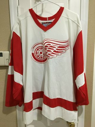 Detroit Red Wings Tomas Holmstrom Vintage Ccm Nhl Hocky Jersey Large