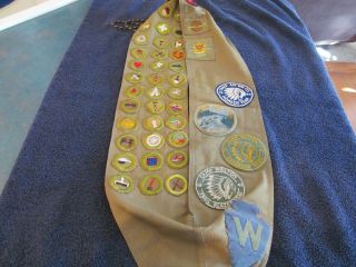 1942 - 44 Boy Scout Merit Badge Sash