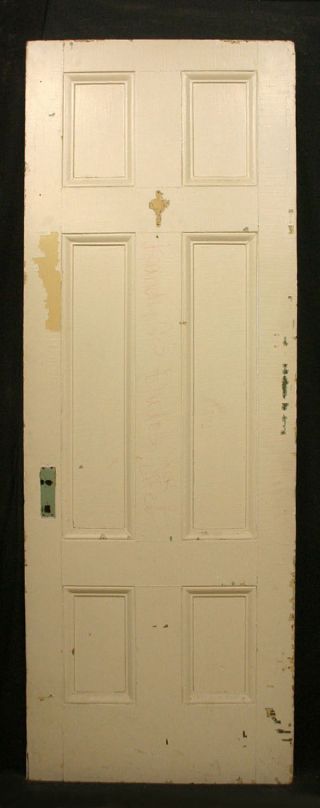 2 Avail 30 " X82 " X1.  75 " Antique Vintage Colonial Solid Wood Wooden Door 6 Panels