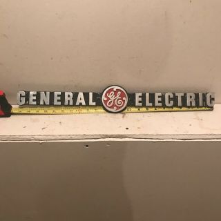 Vintage Ge General Electric Industrial Motor/plate/sign/plaque 60403