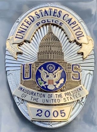 2005 Us Capitol Police Badge Presidential Inauguration
