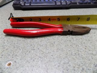 Vintage Elliott - Lucas Lineman Wire Cutters Pliers,  8 1/4 " Long Pw2162 - 8 India