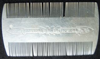Prof Long’s Magnetic Comb Quack Medicine Double Sided Early 1900s