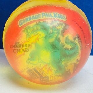 Garbage Pail Kids 1986 Imperial Toy Gpk Rubber Ball Adam Bomb Charred Chad Dual