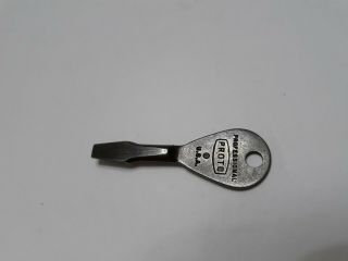 Vintage Proto Tool Co Keychain Screwdriver Advertises Edward Andrew 