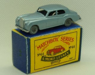 Moko Matchbox Lesney 44 Rolls Royce Silver Cloud /box