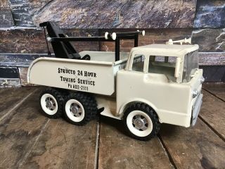 Vintage 1960’s Structo Pressed Steel 24 Hour Towing Service Phad2 - 2111 Ford Coe