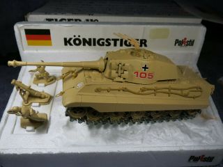 Vintage Polistil German King Tiger Ii Tank  Dessert Camo  Ref Ca 103